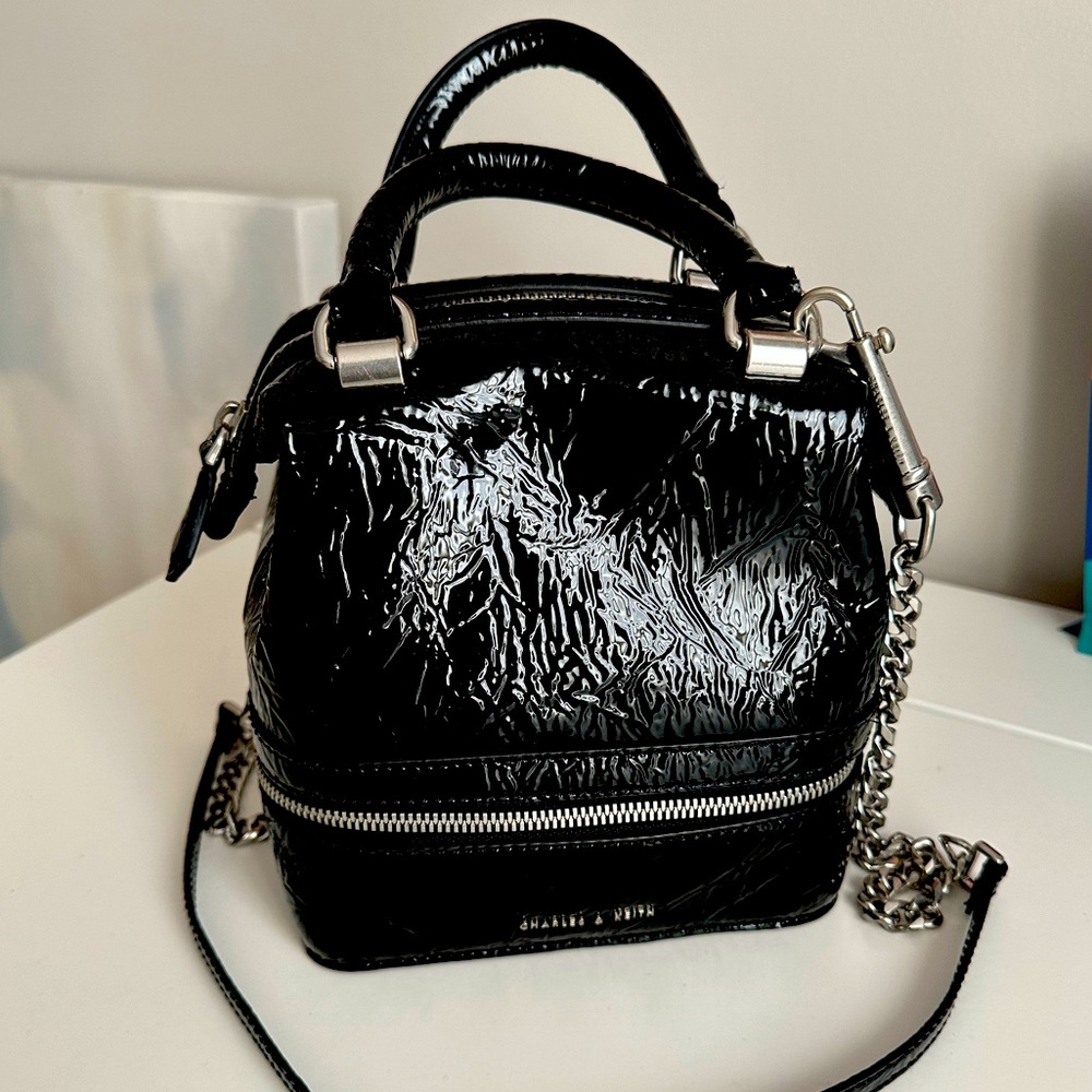 Charles and Keith Black Bucket Bag